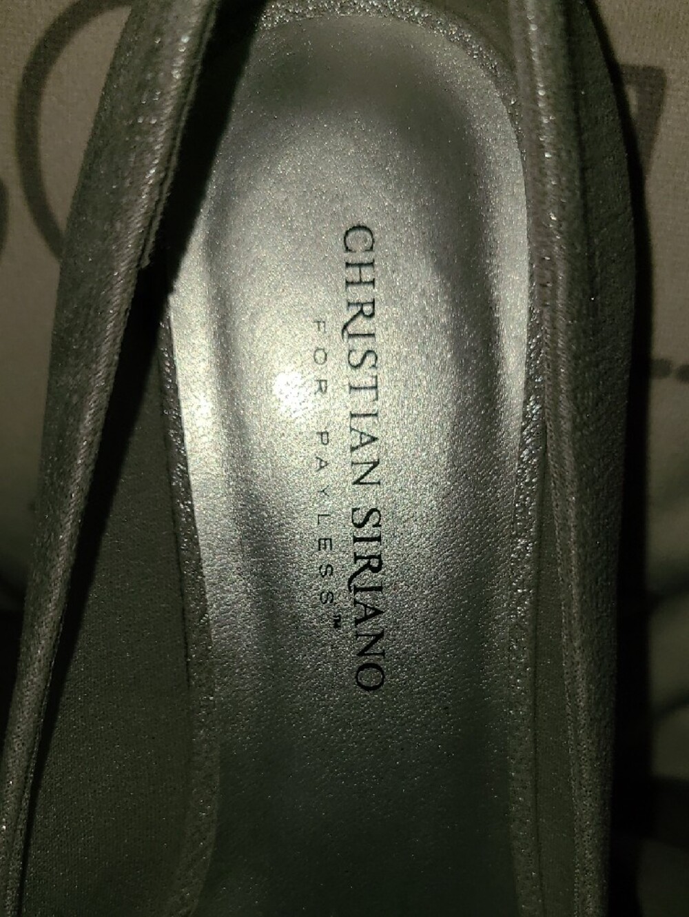 Christian Siriano Shimmery Light Silver Pointed Ballet Flats - Picture 2 of 5